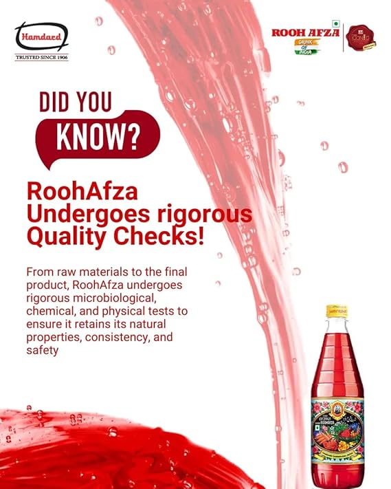HAMDARD SHARBAT ROOHAFZA 750 ML - Image 5