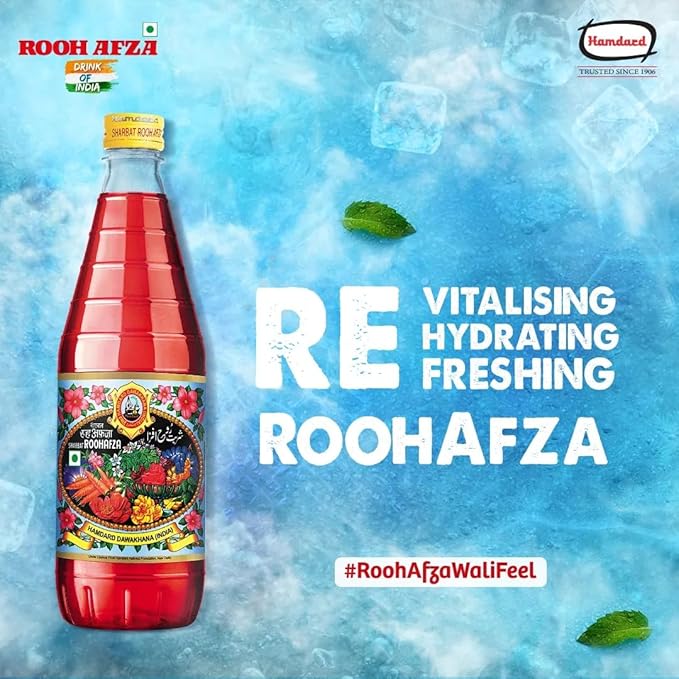 HAMDARD SHARBAT ROOHAFZA 750 ML - Image 3