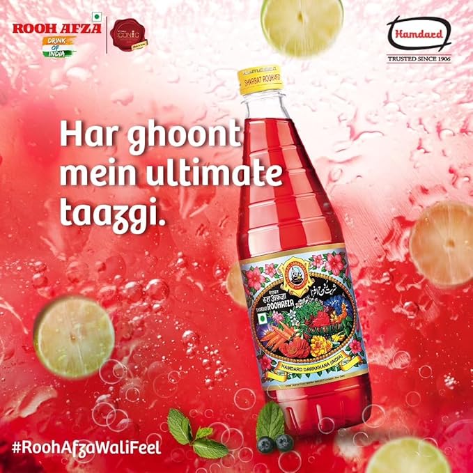 HAMDARD SHARBAT ROOHAFZA 750 ML - Image 4